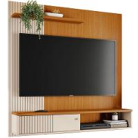 Painel Suspenso Para Tv 65 Polegadas 1 Porta Correr Ariel Cinamomo/off White - 1