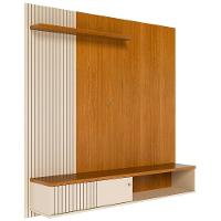 Painel Suspenso Para Tv 65 Polegadas 1 Porta Correr Ariel Cinamomo/off White - 3