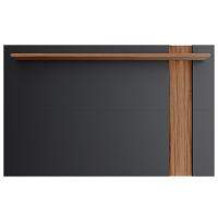 Painel Para Tv 70 Pol Extensível 180cm Lara C04 Preto Fosco Noce Milano - Lyam Decor - 2