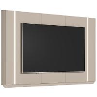 Painel Para Tv 75 Pol Com Led 240cm Elysia L05 Off White Fosco - Lyam Decor - 1