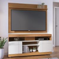 Rack Para Sala De Estar Tv 47 Pol Com Rodízios Raya C04 Freijó Off White - Lyam Decor - 2