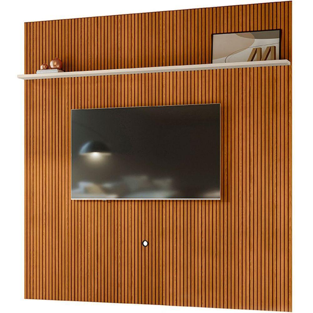 Painel Suspenso Piso-teto Para Tv 75 Polegadas Ferrari Cinamomo/off White - 1