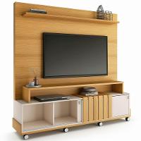 Estante Painel Para Tv 65 Pol Com Rodízios Cloud B01 Cinamomo Off White - Lyam Decor - 2