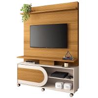 Estante Painel Para Tv 55 Pol 136cm 1 Porta Mars B01 Cinamomo Off White - Lyam Decor - 1