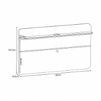 Painel Suspenso Decorativo 1.8 Tv Até 70 Pol. Sala De Estar Kirby Cinamomo/off White G26 - Gran Belo
