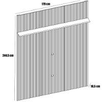 Painel Suspenso Piso-teto Para Tv 65 Polegadas Cassio Cinamomo/off White - 2