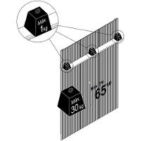 Painel Suspenso Piso-teto Para Tv 65 Polegadas Cassio Cinamomo/off White