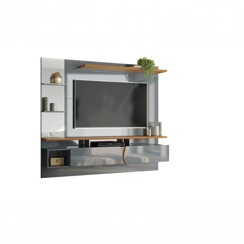 Painel Intense Painel Para Tvs Até 55'' 2 Portas Cinza Perolizado-tauari Lukaliam - 3