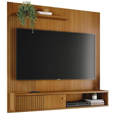 Painel Suspenso Para Tv 65 Polegadas 1 Porta Correr Ariel Cumaru