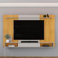 Painel Para Tv 70 Pol Com Bancada Suspensa 215cm Dom D05 Cedro Bali - Lyam Decor - 2