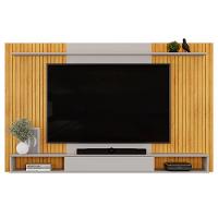 Painel Para Tv 70 Pol Com Bancada Suspensa 215cm Dom D05 Cedro Bali - Lyam Decor - 3