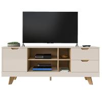 Rack Bancada Para Tv 65 Pol 160 Cm 4225 Off White Carvalho Arly Off White Carvalho - 1