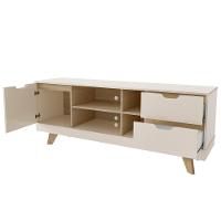 Rack Bancada Para Tv 65 Pol 160 Cm 4225 Off White Carvalho Arly Off White Carvalho - 2