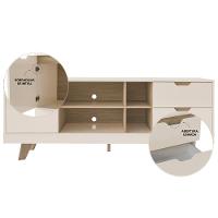 Rack Bancada Para Tv 65 Pol 160 Cm 4225 Off White Carvalho Arly Off White Carvalho