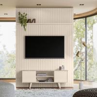 Painel Para Tv 65 Polegadas Composição Bancada Panor Calacata/off White - 4