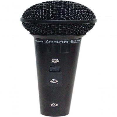 Microfone Com Fio Profissional Sm58 P4 Bk Preto Fosco...