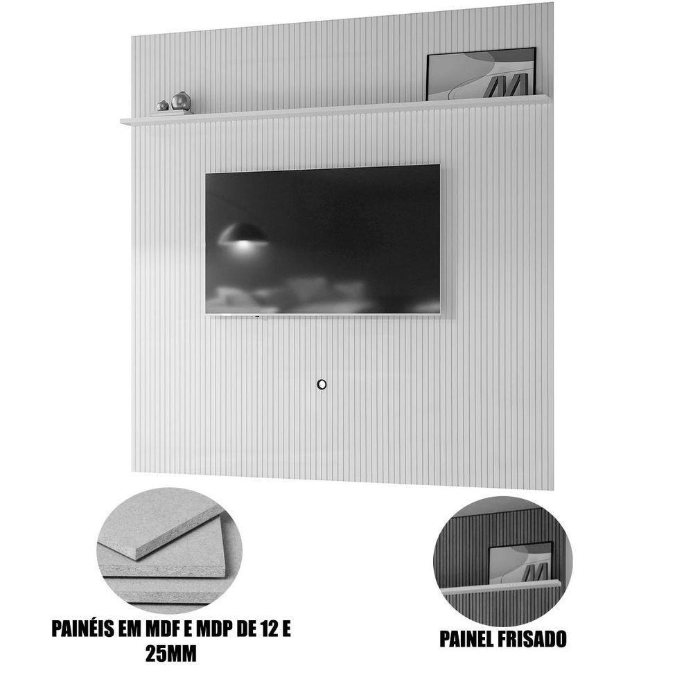 Painel Suspenso Piso-teto Para Tv 75 Polegadas Ferrari Cumaru - 3