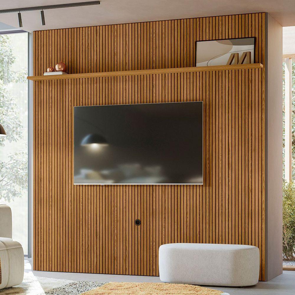 Painel Suspenso Piso-teto Para Tv 75 Polegadas Ferrari Cumaru - 5