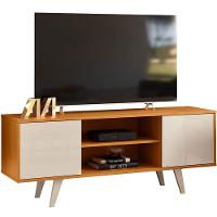 Painel Para Tv 65 Polegadas Composição Bancada Panor Cinamomo/off White