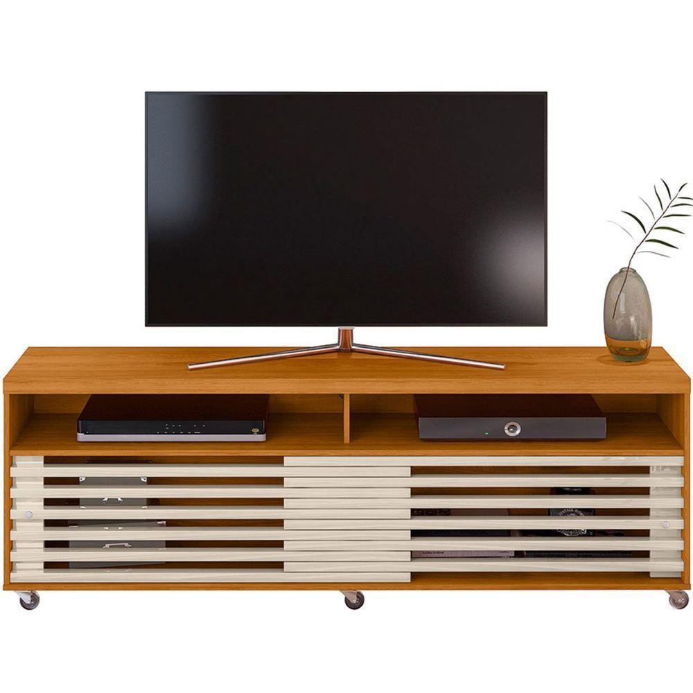 Painel Para Tv 75 Polegadas Composição Bancada Prestigio Cinamomo/off White - 4