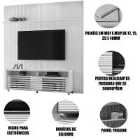 Painel Para Tv 75 Polegadas Composição Bancada Prestigio Cinamomo/off White - 3