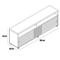 Painel Para Tv 75 Polegadas Composição Bancada Prestigio Cinamomo/off White - 5