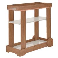 Carrinho Bar Com Rodizios 80 Cm 4659 Cinamomo Off White Arly Cinamomo Off White - 1