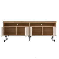 Rack Para Sala De Tv 75 Pol 160 Cm 4217 Carvalho Off White Arly Carvalho Off White - 5