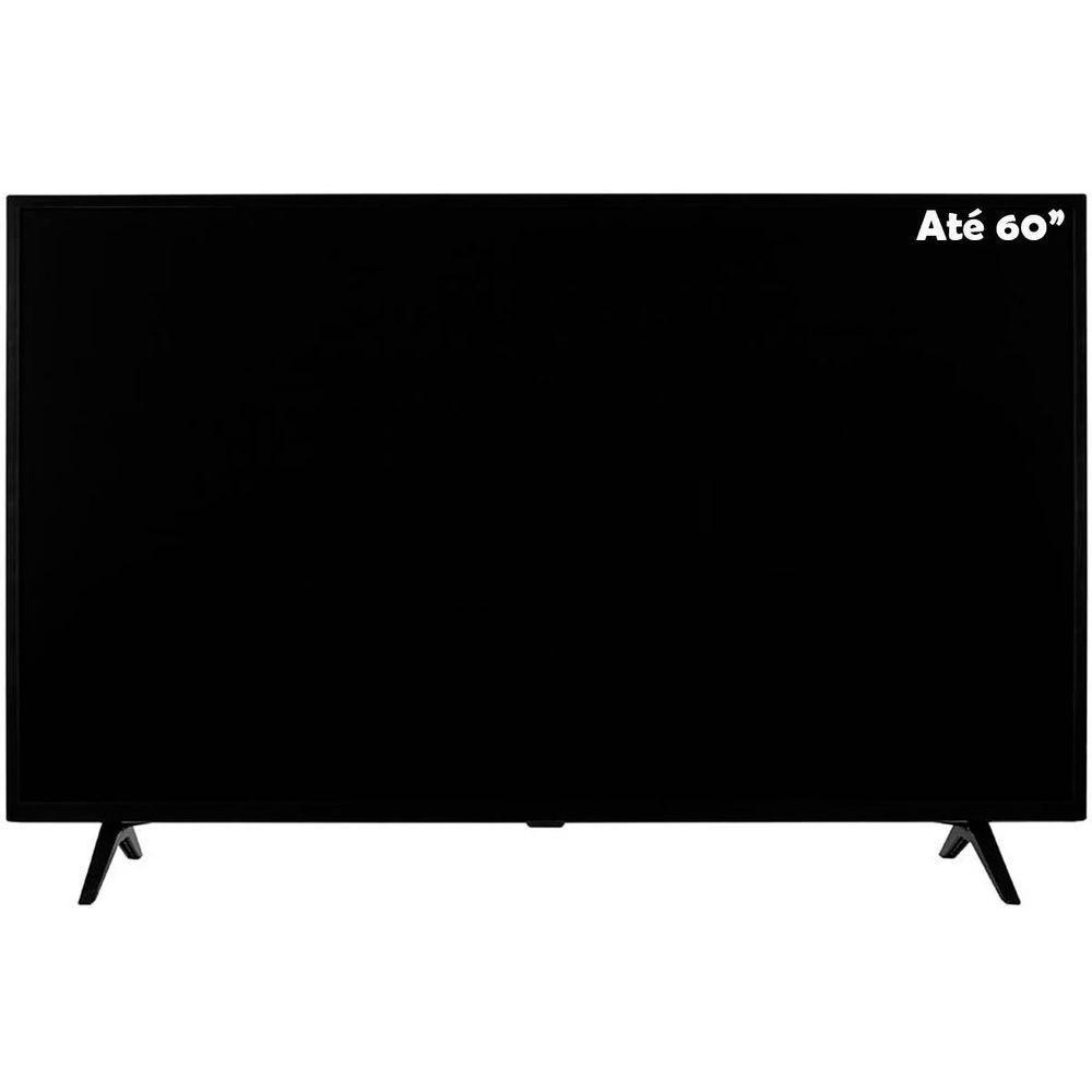 Estante Home Theater C/ Pés Para Tv 60 Polegadas Paula Cinamomo/off White - 7