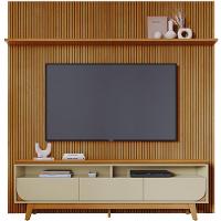 Painel Para Tv 75 Polegadas Composição Bancada Lua Cumaru/opala - 1