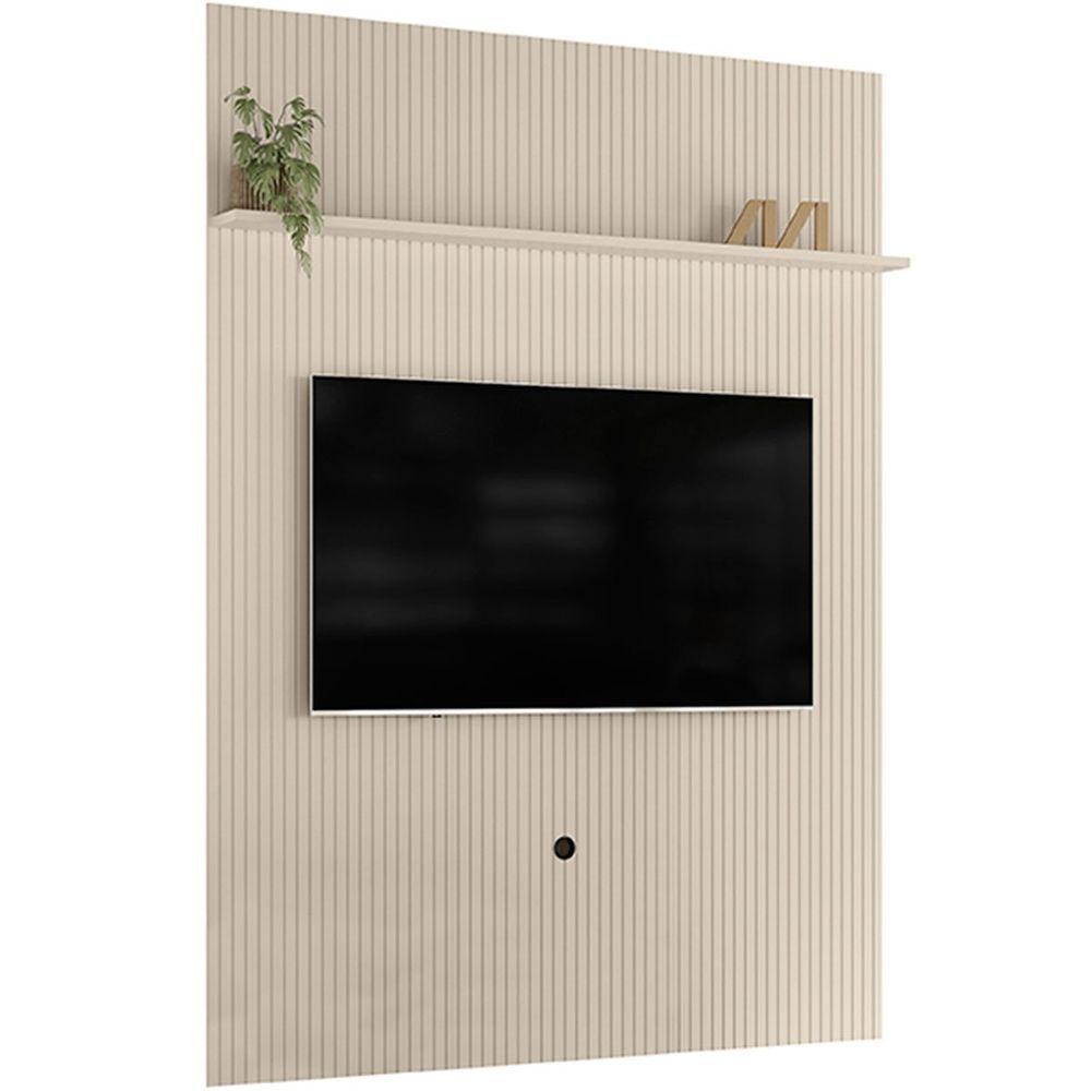 Painel Suspenso Piso-teto Para Tv 65 Polegadas Cassio Off White - 1