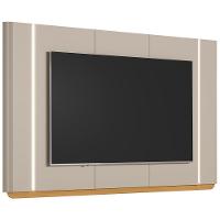 Painel Para Tv 75 Pol Com Led 240cm Elysia L05 Tauari Off White Fosco - Lyam Decor - 1
