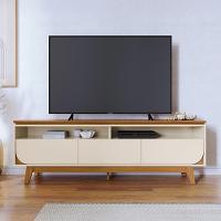 Rack Bancada 3 Gavetas Tvs Até 75 Polegadas Selene - Cinamomo-off White Cinamomo-off White - 1