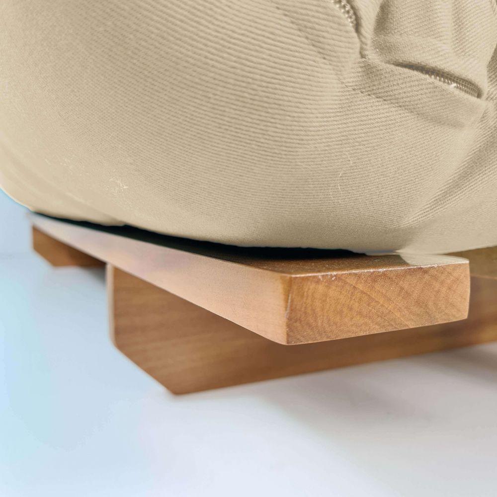 Sofá Cama Casal Futon Oriental Com Madeira Nobre Natural - 3