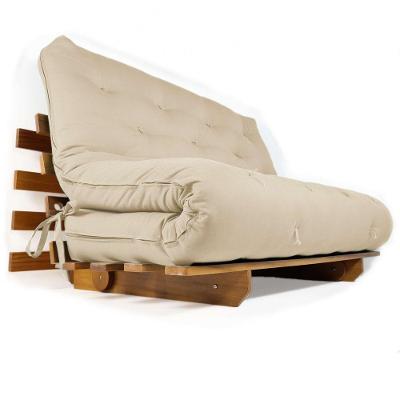 Sofá Cama Casal Futon Oriental Com Madeira Nobre Natural
