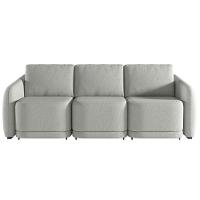 Sofá Cama Casal Para Sala 306cm Polska K04 Linho Cinza - Mpozenato - 10