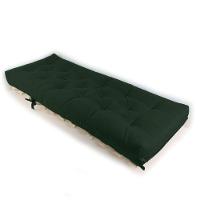 Sofa Cama Solteiro Futon Dobrável Verde Militar - 3