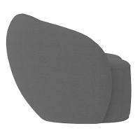 Sofá 3 Lugares Living Orgânico Sala De Estar 180cm Garbin K04 Bouclê Cinza - Mpozenato - 8