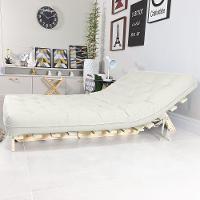 Sofa Cama Casal Futon Oriental Branco Off Acquablock Com Madeira Maciça