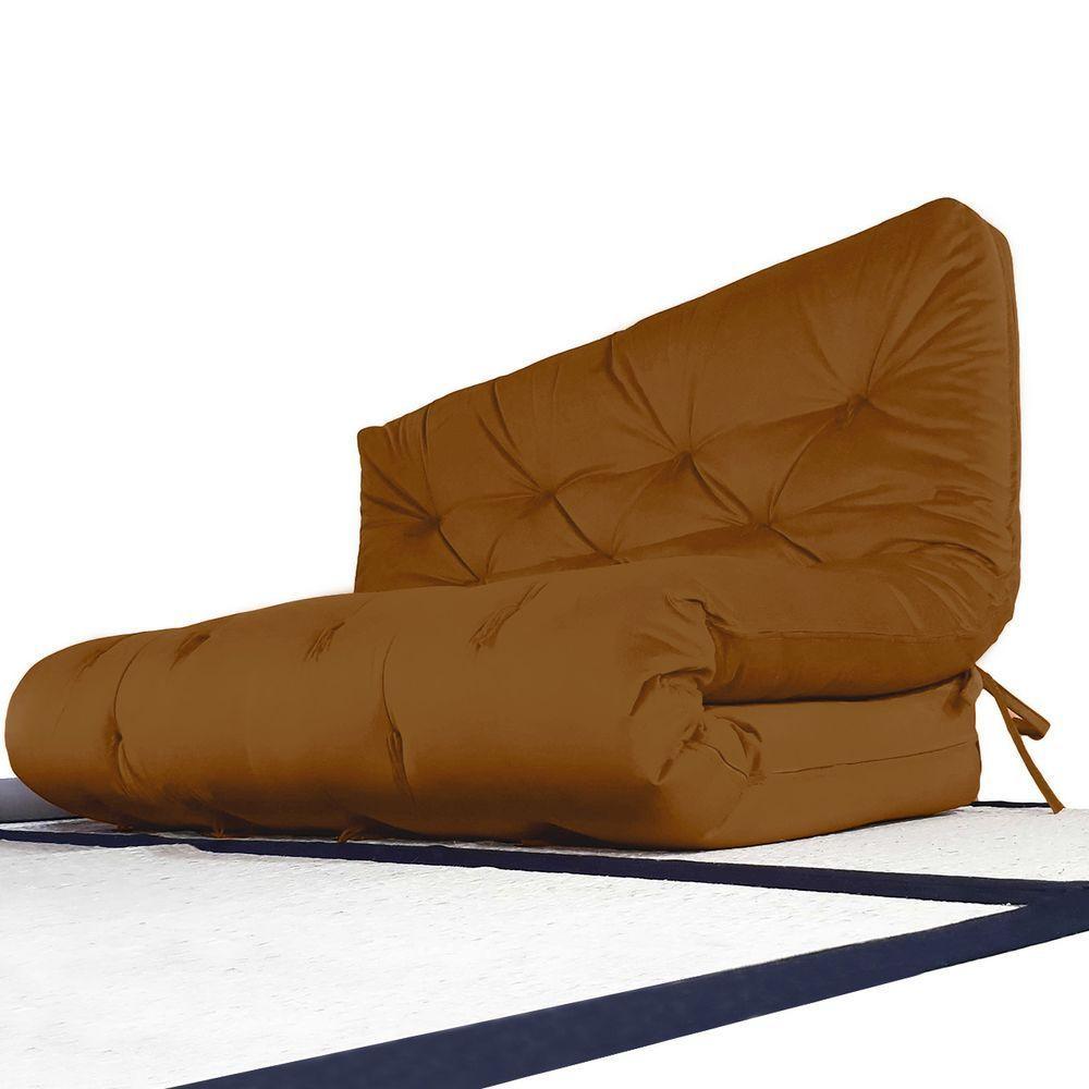 Futon Sofa Cama Casal D33 Tendencia Oriental Caramelo - 1