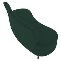 Sofá 2 Lugares Para Sala Living 135cm Pés Palito Tamar K04 Veludo Verde - Mpozenato - 5