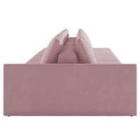 Sofá Ilha Modular Com Puff Para Sala Living 392cm Georgia K04 Veludo Rosê - Mpozenato - 6