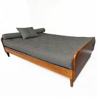 Sofá Cama Paris Ii Sarja Em Madeira Maciça Cor Natural - Cinza - 2