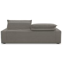 Sofá Retrátil Reclinável Para Sala 3 Lugares 250cm Senzi F04 Veludo Marrom Claro - Lyam Decor - 6