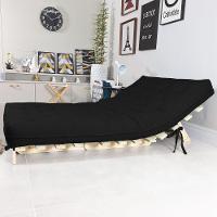 Sofa Cama Casal Futon Oriental Preto Acquablock Com Madeira Maciça