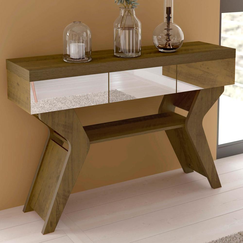 Aparador Sala Estar Com Espelhos 120 Cm 3739 Pinho Arly - 4