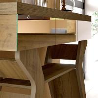 Aparador Sala Estar Com Espelhos 120 Cm 3739 Pinho Arly - 7