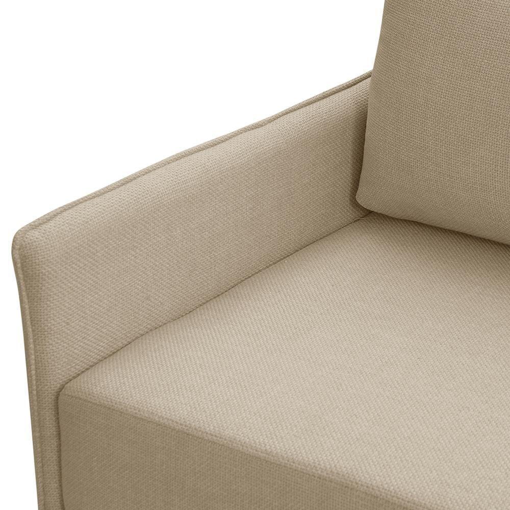 Sofá 3 Lugares Para Sala Living 280cm Yves F04 Linho Tramado Creme - Lyam Decor - 6