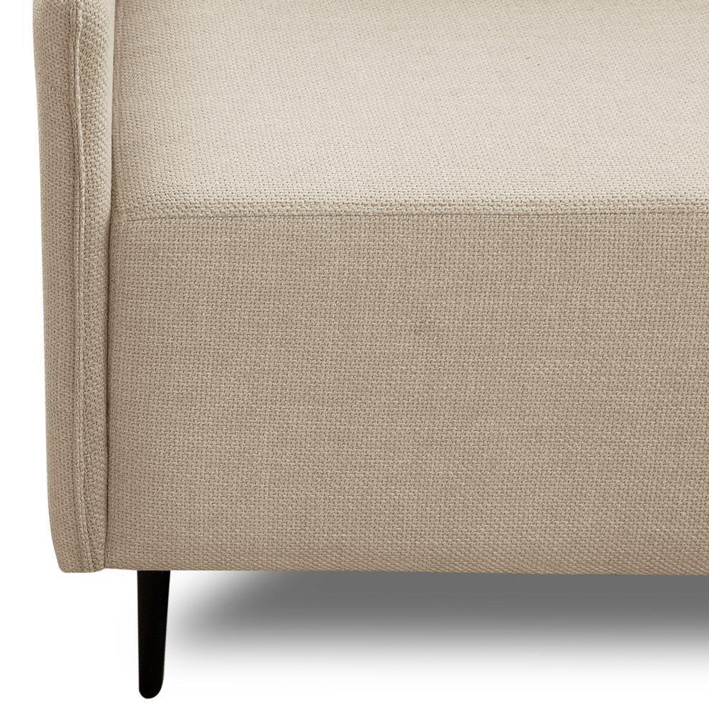 Sofá 3 Lugares Para Sala Living 280cm Yves F04 Linho Tramado Creme - Lyam Decor - 7