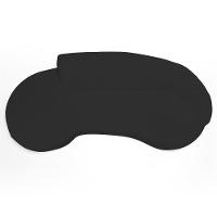 Sofá Living 4 Lugares 300cm Braço Direito Mozart D06 Sintético Preto - Mpozenato - 6